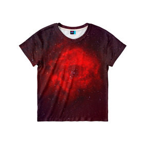 Детская футболка 3D с принтом Космос в Курске, 100% гипоаллергенный полиэфир | прямой крой, круглый вырез горловины, длина до линии бедер, чуть спущенное плечо, ткань немного тянется | вселенная | космос