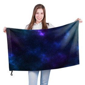 Флаг 3D с принтом Звёздное небо в Курске, 100% полиэстер | плотность ткани — 95 г/м2, размер — 67 х 109 см. Принт наносится с одной стороны | вселенная | галактика | звёзды | камета | космос | метеориты | метеоры | небо | ночь | солнечная система