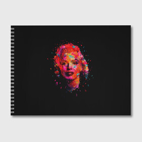Альбом для рисования с принтом Marilyn Monroe Art в Курске, 100% бумага
 | матовая бумага, плотность 200 мг. | Тематика изображения на принте: art | marilyn monroe | живопись | искусство | мэрилин монро