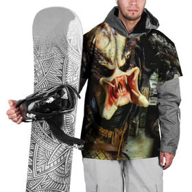 Накидка на куртку 3D с принтом Чужой в Курске, 100% полиэстер |  | predator | инопланетяне | пришелец