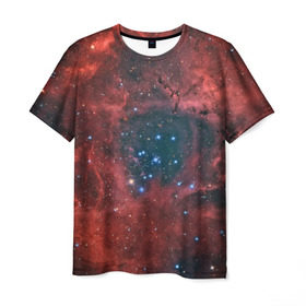 Мужская футболка 3D с принтом Галактика в Курске, 100% полиэфир | прямой крой, круглый вырез горловины, длина до линии бедер | вселенная | галактика | звёзды | комета | космос | метеориты | метеоры | млечный путь | орбита | планеты | солнечная система