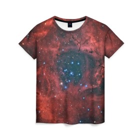 Женская футболка 3D с принтом Галактика в Курске, 100% полиэфир ( синтетическое хлопкоподобное полотно) | прямой крой, круглый вырез горловины, длина до линии бедер | вселенная | галактика | звёзды | комета | космос | метеориты | метеоры | млечный путь | орбита | планеты | солнечная система