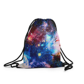 Рюкзак-мешок 3D с принтом Звезды в Курске, 100% полиэстер | плотность ткани — 200 г/м2, размер — 35 х 45 см; лямки — толстые шнурки, застежка на шнуровке, без карманов и подкладки | вселенная | ночь