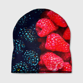 Шапка 3D с принтом Ягоды в Курске, 100% полиэстер | универсальный размер, печать по всей поверхности изделия | клубника | красный | лето | природа | ягода