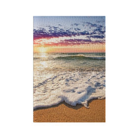 Обложка для паспорта матовая кожа с принтом Красочный закат в Курске, натуральная матовая кожа | размер 19,3 х 13,7 см; прозрачные пластиковые крепления | Тематика изображения на принте: sunrise | sunset | touchdown | волны | восход солнца | закат | красота | лето | море | небо | облака | океан | отдых | отпуск | пена | песок | прилив | природа | путешествие | рассвет | солнце | туризм