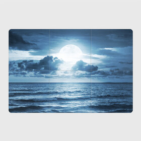 Магнитный плакат 3Х2 с принтом Солнце садится в Курске, Полимерный материал с магнитным слоем | 6 деталей размером 9*9 см | Тематика изображения на принте: луна | море | ночь | пейзаж