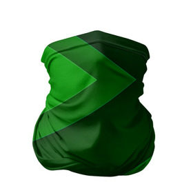Бандана-труба 3D с принтом Зелёные стрелы в Курске, 100% полиэстер, ткань с особыми свойствами — Activecool | плотность 150‒180 г/м2; хорошо тянется, но сохраняет форму | Тематика изображения на принте: геометрия | зеленый | полосы