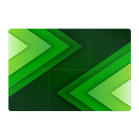 Магнитный плакат 3Х2 с принтом Зелёные стрелы в Курске, Полимерный материал с магнитным слоем | 6 деталей размером 9*9 см | геометрия | зеленый | полосы