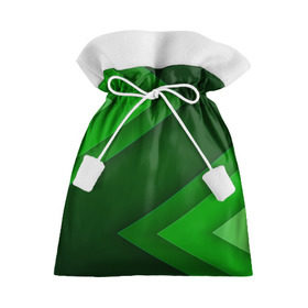Подарочный 3D мешок с принтом Зелёные стрелы в Курске, 100% полиэстер | Размер: 29*39 см | геометрия | зеленый | полосы