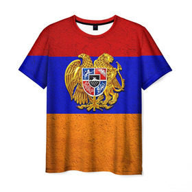 Мужская футболка 3D с принтом Армения в Курске, 100% полиэфир | прямой крой, круглый вырез горловины, длина до линии бедер | армения | армянин | армянский | национальный | нация | флаг | флаги