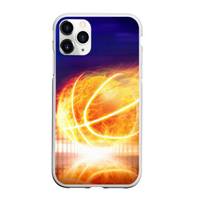 Чехол для iPhone 11 Pro Max матовый с принтом Огненный мяч в Курске, Силикон |  | streetball | баскетбол | взрыв | искры | любимая игра | моя жизнь | мяч | огонь | пламя | развлечение | страсть | тренировка | увлечение | хобби