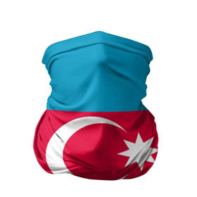Бандана-труба 3D с принтом Азербайджан в Курске, 100% полиэстер, ткань с особыми свойствами — Activecool | плотность 150‒180 г/м2; хорошо тянется, но сохраняет форму | страна | флаг