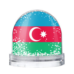 Снежный шар с принтом Азербайджан в Курске, Пластик | Изображение внутри шара печатается на глянцевой фотобумаге с двух сторон | страна | флаг