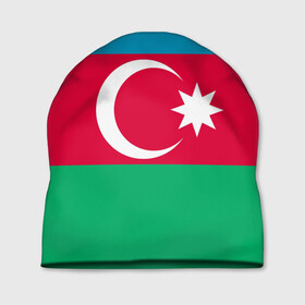 Шапка 3D с принтом Азербайджан в Курске, 100% полиэстер | универсальный размер, печать по всей поверхности изделия | страна | флаг