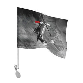 Флаг для автомобиля с принтом Red maсhine в Курске, 100% полиэстер | Размер: 30*21 см | red machine | красная машина | сборная россии | хоккей