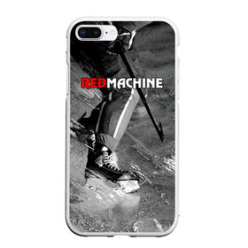 Чехол для iPhone 7Plus/8 Plus матовый с принтом Red maсhine в Курске, Силикон | Область печати: задняя сторона чехла, без боковых панелей | red machine | красная машина | сборная россии | хоккей