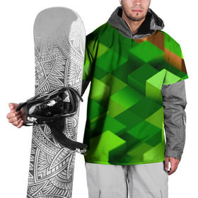 Накидка на куртку 3D с принтом Minecraft в Курске, 100% полиэстер |  | Тематика изображения на принте: green | зеленый