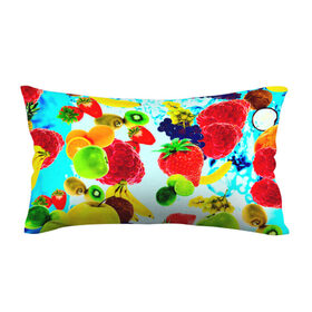 Подушка 3D антистресс с принтом Коктейль в Курске, наволочка — 100% полиэстер, наполнитель — вспененный полистирол | состоит из подушки и наволочки на молнии | лето | фрукты | цветной | ягоды | яркий