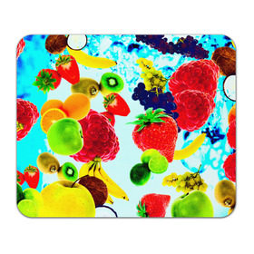 Коврик прямоугольный с принтом Коктейль в Курске, натуральный каучук | размер 230 х 185 мм; запечатка лицевой стороны | Тематика изображения на принте: лето | фрукты | цветной | ягоды | яркий