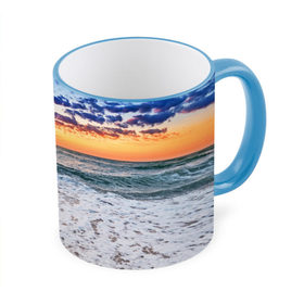 Кружка 3D с принтом Красивый закат в Курске, керамика | ёмкость 330 мл | sunrise | sunset | волна | жара | закат | зной | красота | лето | море | океан | отдых | пена | песок | пляж | прибой | прилив | природа | рассвет | солнце