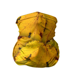Бандана-труба 3D с принтом Жёлтые листья в Курске, 100% полиэстер, ткань с особыми свойствами — Activecool | плотность 150‒180 г/м2; хорошо тянется, но сохраняет форму | жёлтый | золотой | клён | красота | листва | листья | наряд | осень | осина | покров | природа