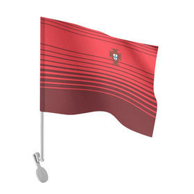 Флаг для автомобиля с принтом Сборная Португалии по футболу в Курске, 100% полиэстер | Размер: 30*21 см | 2016 | euro | евро | европы | мира | португалия | чемпионат