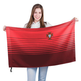 Флаг 3D с принтом Сборная Португалии по футболу в Курске, 100% полиэстер | плотность ткани — 95 г/м2, размер — 67 х 109 см. Принт наносится с одной стороны | 2016 | euro | евро | европы | мира | португалия | чемпионат