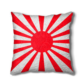 Подушка 3D с принтом Япония в Курске, наволочка – 100% полиэстер, наполнитель – холлофайбер (легкий наполнитель, не вызывает аллергию). | состоит из подушки и наволочки. Наволочка на молнии, легко снимается для стирки | country | japan | государство | страна | флаг | флаги | япония