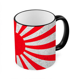 Кружка 3D с принтом Япония в Курске, керамика | ёмкость 330 мл | country | japan | государство | страна | флаг | флаги | япония