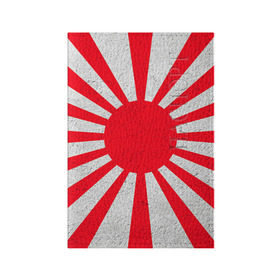 Обложка для паспорта матовая кожа с принтом Япония в Курске, натуральная матовая кожа | размер 19,3 х 13,7 см; прозрачные пластиковые крепления | country | japan | государство | страна | флаг | флаги | япония