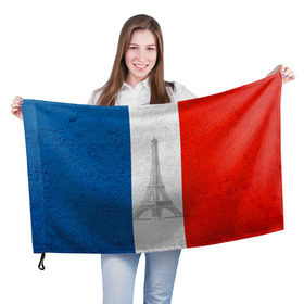Флаг 3D с принтом Франция в Курске, 100% полиэстер | плотность ткани — 95 г/м2, размер — 67 х 109 см. Принт наносится с одной стороны | country | france | государство | страна | флаг | флаги | франция