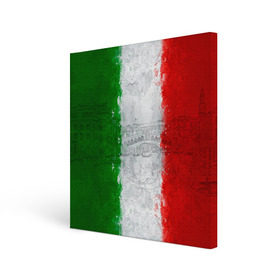 Холст квадратный с принтом Италия в Курске, 100% ПВХ |  | country | italy | государство | италия | страна | флаг | флаги