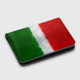 Картхолдер с принтом с принтом Италия в Курске, натуральная матовая кожа | размер 7,3 х 10 см; кардхолдер имеет 4 кармана для карт; | country | italy | государство | италия | страна | флаг | флаги