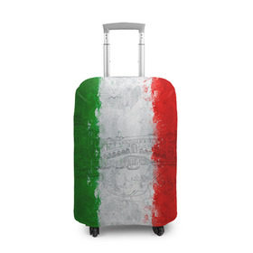 Чехол для чемодана 3D с принтом Италия в Курске, 86% полиэфир, 14% спандекс | двустороннее нанесение принта, прорези для ручек и колес | country | italy | государство | италия | страна | флаг | флаги