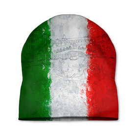 Шапка 3D с принтом Италия в Курске, 100% полиэстер | универсальный размер, печать по всей поверхности изделия | Тематика изображения на принте: country | italy | государство | италия | страна | флаг | флаги