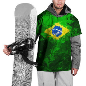 Накидка на куртку 3D с принтом Бразилия в Курске, 100% полиэстер |  | brazil | country | бразилия | государство | страна | флаг | флаги