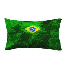 Подушка 3D антистресс с принтом Бразилия в Курске, наволочка — 100% полиэстер, наполнитель — вспененный полистирол | состоит из подушки и наволочки на молнии | brazil | country | бразилия | государство | страна | флаг | флаги