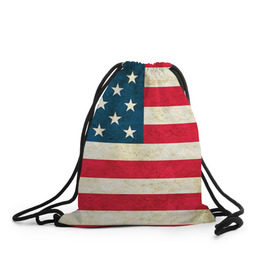 Рюкзак-мешок 3D с принтом США в Курске, 100% полиэстер | плотность ткани — 200 г/м2, размер — 35 х 45 см; лямки — толстые шнурки, застежка на шнуровке, без карманов и подкладки | country | usa | америка | государство | соединённые штаты америки | страна | флаг | флаги | штаты