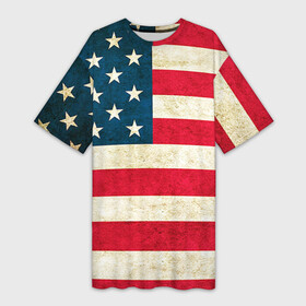 Платье-футболка 3D с принтом США в Курске,  |  | country | usa | америка | государство | соединённые штаты америки | страна | флаг | флаги | штаты