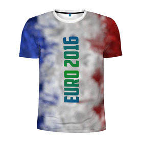 Мужская футболка 3D спортивная с принтом Евро 2016 Франция в Курске, 100% полиэстер с улучшенными характеристиками | приталенный силуэт, круглая горловина, широкие плечи, сужается к линии бедра | Тематика изображения на принте: 2016 | euro | france | европы | россия | сборная | чемпионат