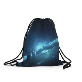 Рюкзак-мешок 3D с принтом Космос в Курске, 100% полиэстер | плотность ткани — 200 г/м2, размер — 35 х 45 см; лямки — толстые шнурки, застежка на шнуровке, без карманов и подкладки | galaxy | space | stars | галактика | звёзды | космос | туманность