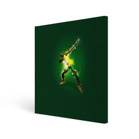 Холст квадратный с принтом Usain Bolt в Курске, 100% ПВХ |  | Тематика изображения на принте: атлетика | без | болт | легкая | спорт | усейн