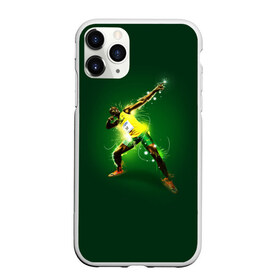 Чехол для iPhone 11 Pro матовый с принтом Usain Bolt в Курске, Силикон |  | Тематика изображения на принте: атлетика | без | болт | легкая | спорт | усейн