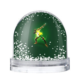 Снежный шар с принтом Usain Bolt в Курске, Пластик | Изображение внутри шара печатается на глянцевой фотобумаге с двух сторон | атлетика | без | болт | легкая | спорт | усейн