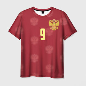 Мужская футболка 3D с принтом Александр Кокорин в Курске, 100% полиэфир | прямой крой, круглый вырез горловины, длина до линии бедер | 9 | kokorin | зенит | россии | россия | рф | сборная