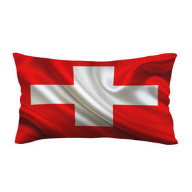 Подушка 3D антистресс с принтом Швейцария в Курске, наволочка — 100% полиэстер, наполнитель — вспененный полистирол | состоит из подушки и наволочки на молнии | альпы | гордость | флаг