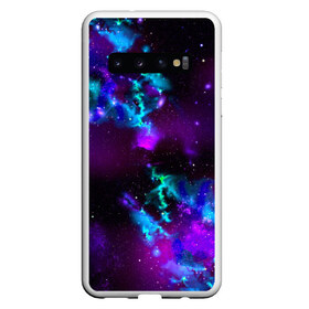 Чехол для Samsung Galaxy S10 с принтом Звездное небо в Курске, Силикон | Область печати: задняя сторона чехла, без боковых панелей | Тематика изображения на принте: вселенная | галактика | звезды | планеты | туманность