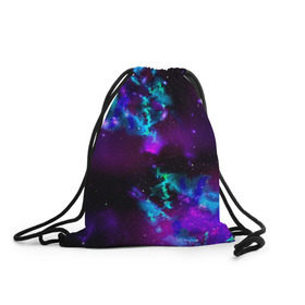 Рюкзак-мешок 3D с принтом Звездное небо в Курске, 100% полиэстер | плотность ткани — 200 г/м2, размер — 35 х 45 см; лямки — толстые шнурки, застежка на шнуровке, без карманов и подкладки | вселенная | галактика | звезды | планеты | туманность