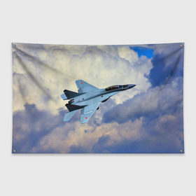 Флаг-баннер с принтом Авиация в Курске, 100% полиэстер | размер 67 х 109 см, плотность ткани — 95 г/м2; по краям флага есть четыре люверса для крепления | авиация | крылья | небо | полет | самолет