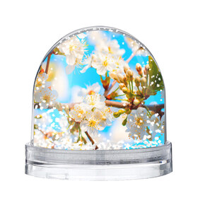 Водяной шар с принтом Весна в Курске, Пластик | Изображение внутри шара печатается на глянцевой фотобумаге с двух сторон | 
